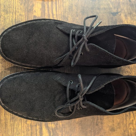 Clark\'s Desert Boot Black Suede Leather main image 6